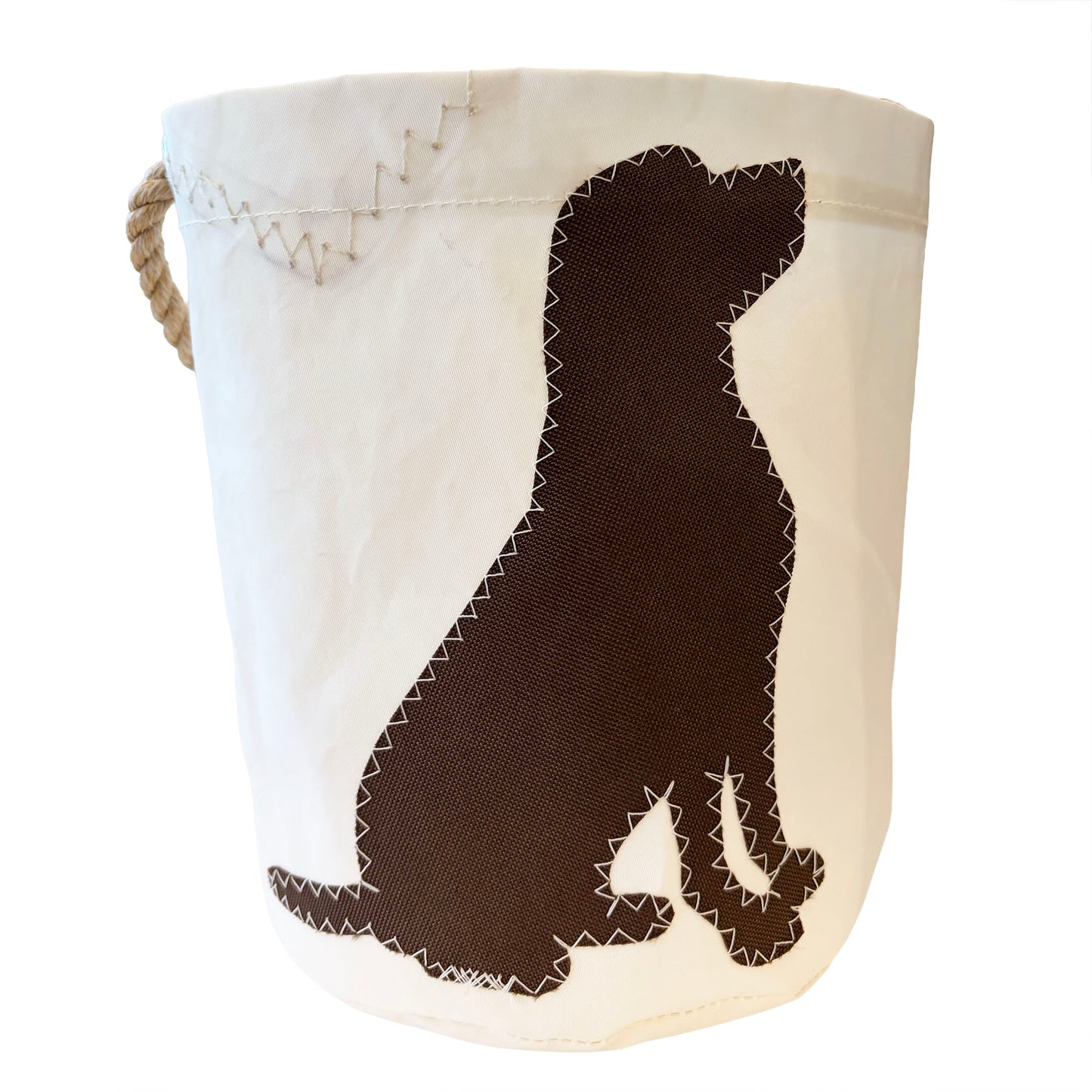 Sailcloth Bucket Bag - Chocolate Labrador