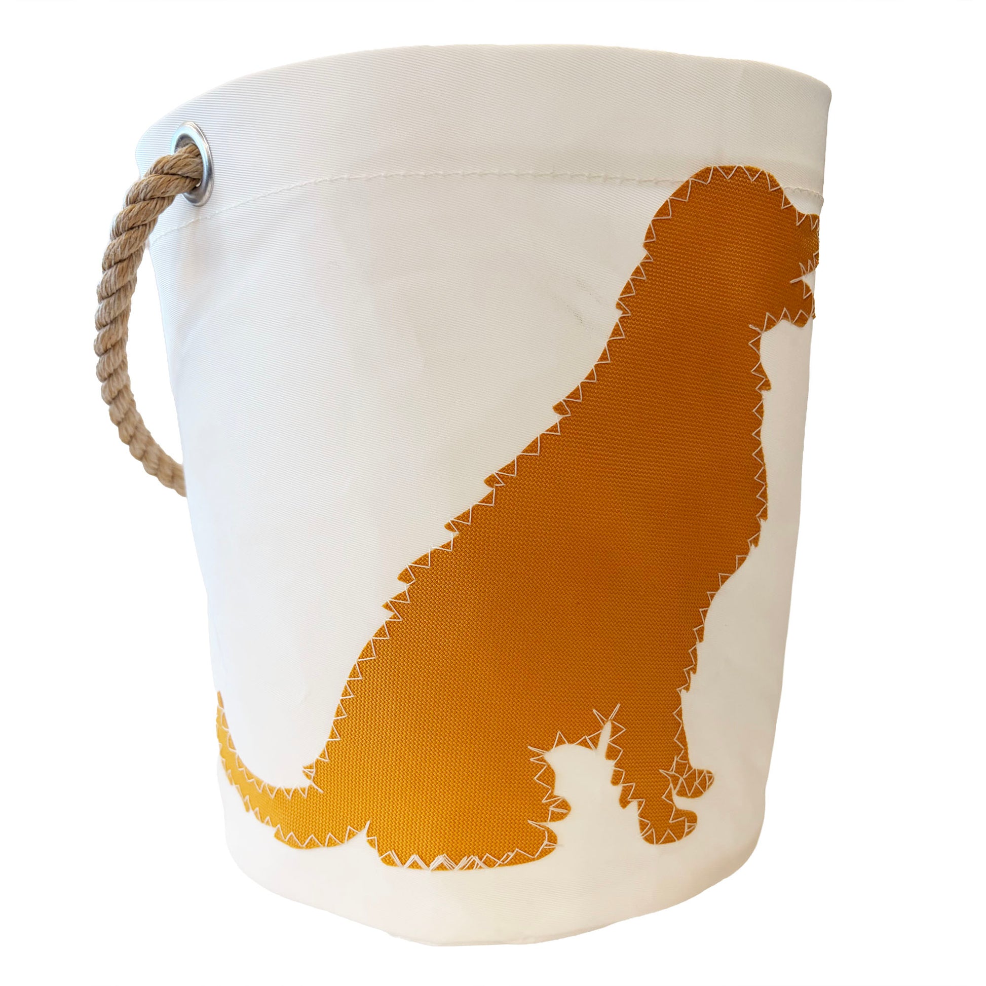 Sailcloth Bucket Bag - Golden Retriever