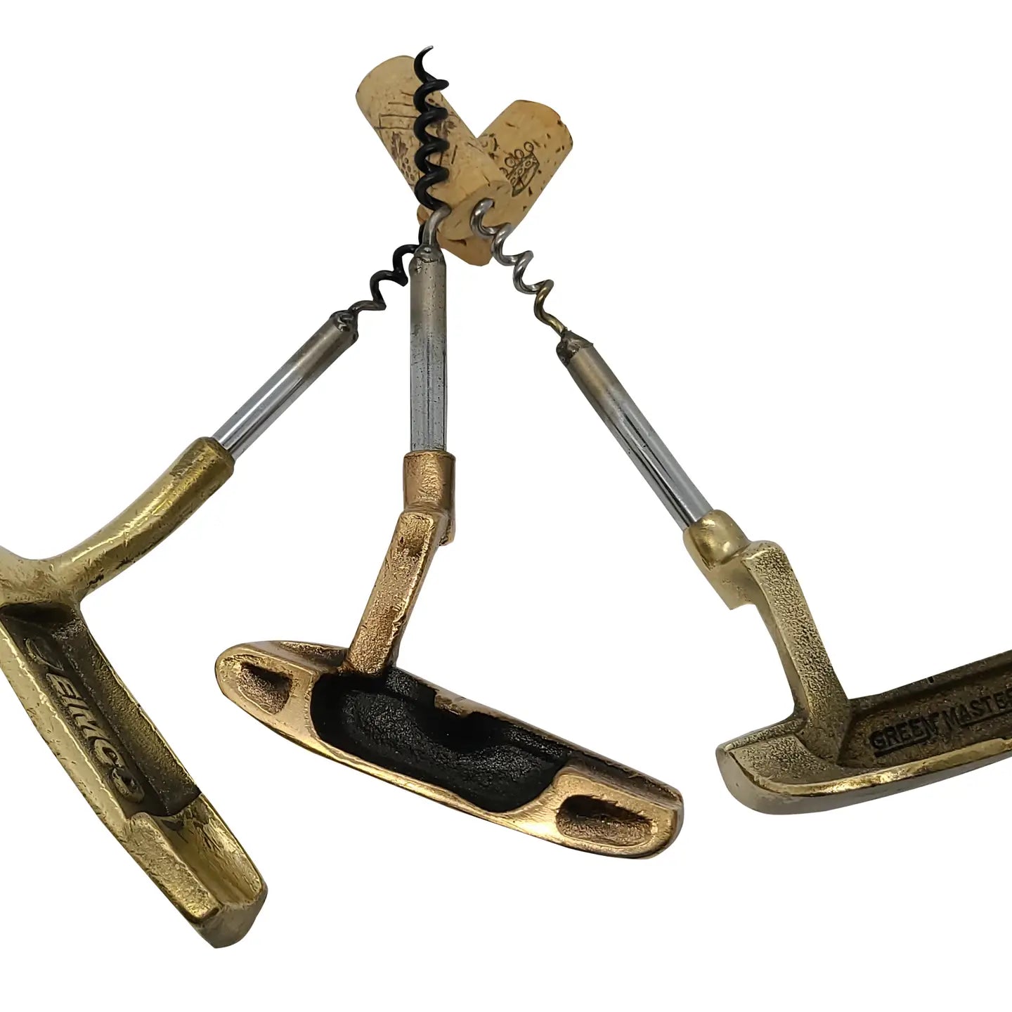 Golf Club Corkscrew - Brass Putter