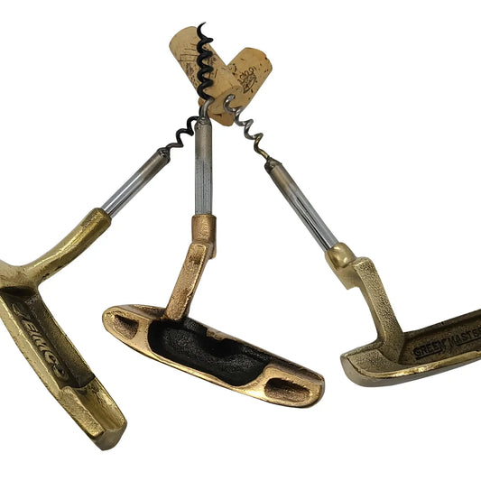 Golf Club Corkscrew - Brass Putter