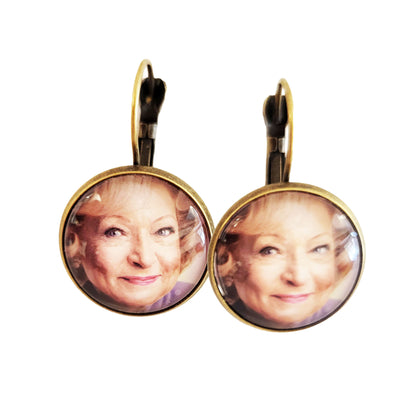 Postage Stamp Earrings - 2025 USA Betty White
