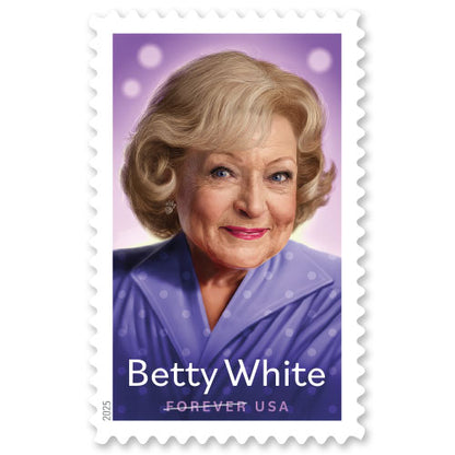 Postage Stamp Earrings - 2025 USA Betty White