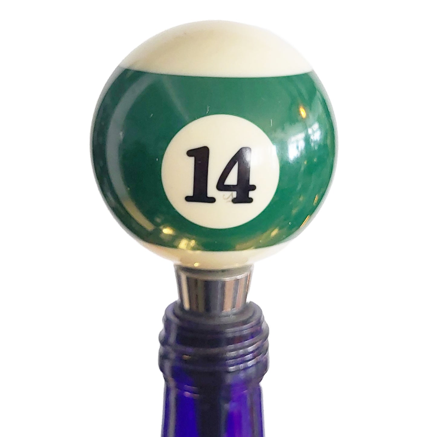 Billiard Ball Bottle Stopper 14-D