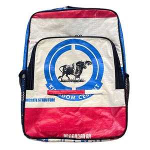Animal Feed/Cement Bag Book Bag Blue Bull