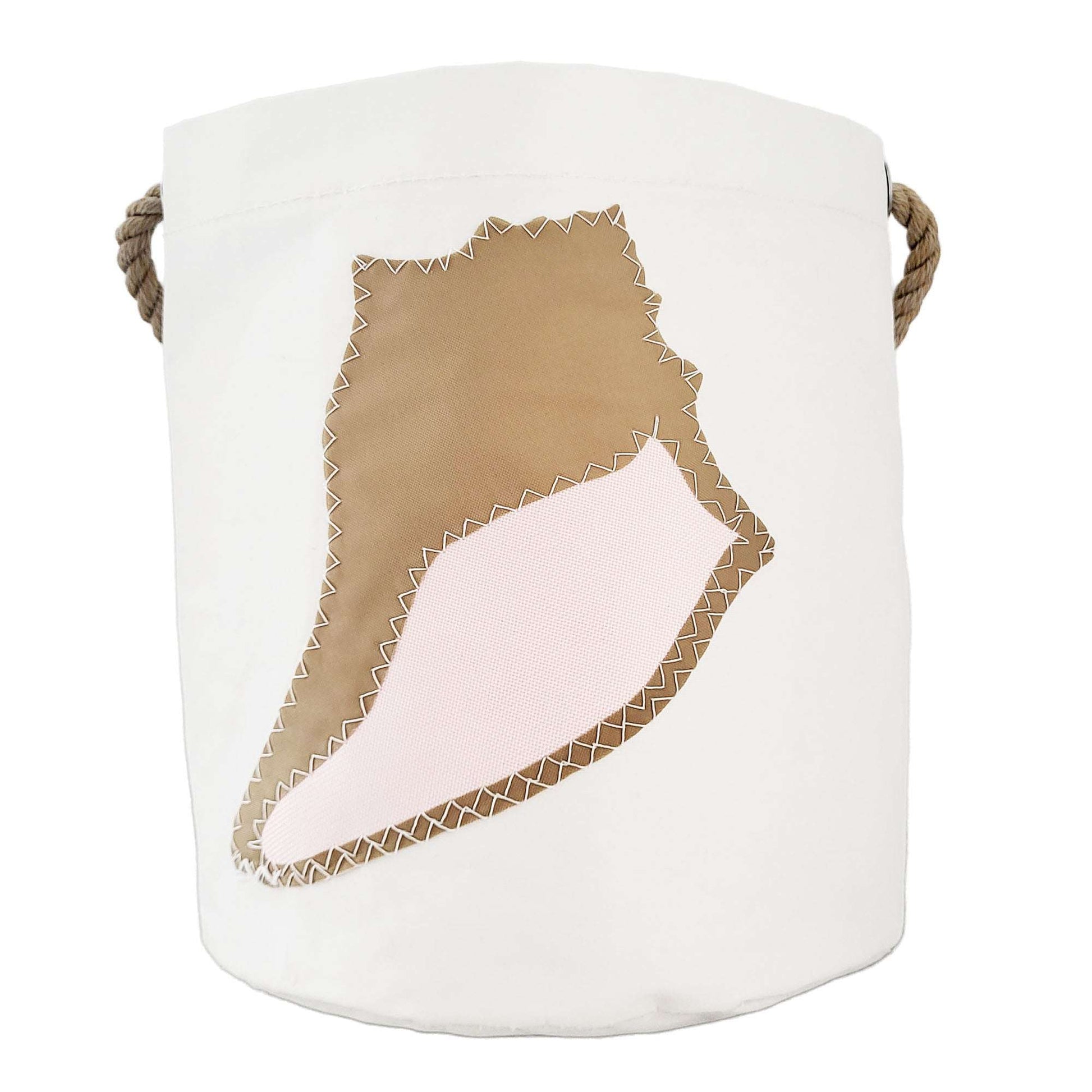 Sailcloth Bucket Bag - Tan Sea Shell