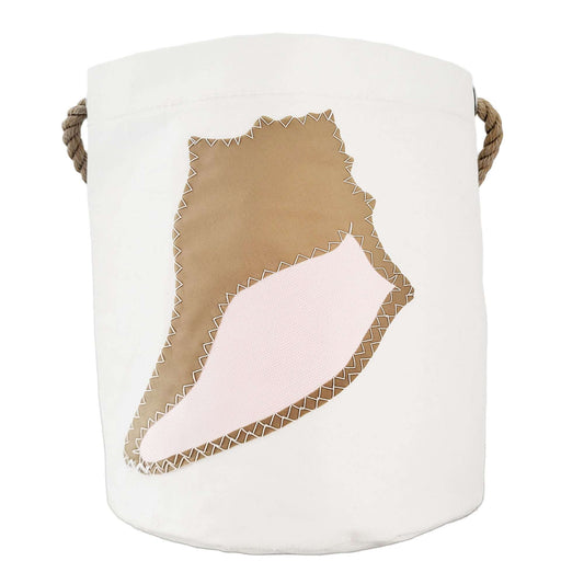 Sailcloth Bucket Bag - Tan Sea Shell