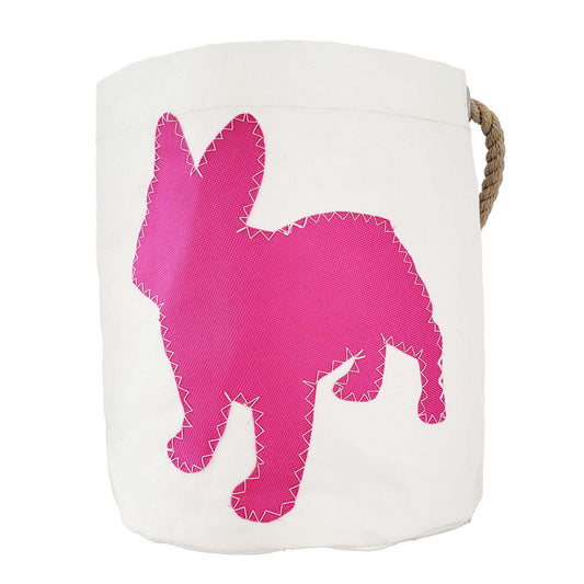 Sailcloth Bucket Bag - Pink Frenchie