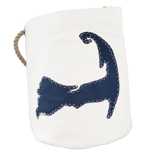Sailcloth Bucket Bag - Navy Cape Cod