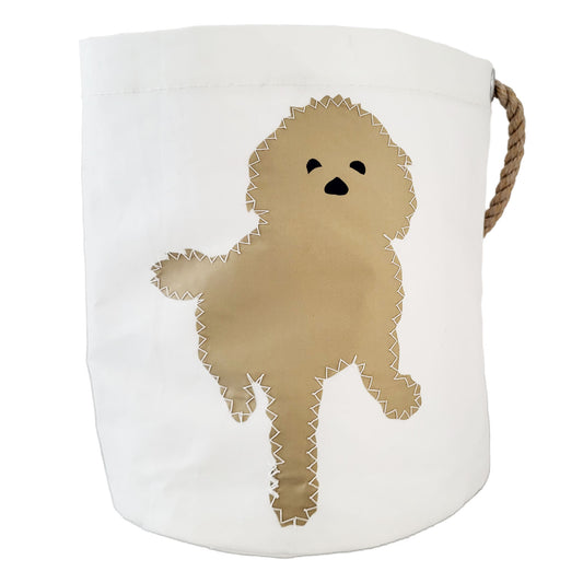 Sailcloth Bucket Bag - Tan Pup