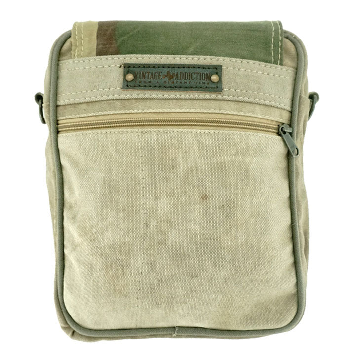 Military Tent Crossbody Bag with Camo