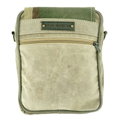 Military Tent Crossbody Bag with Camo