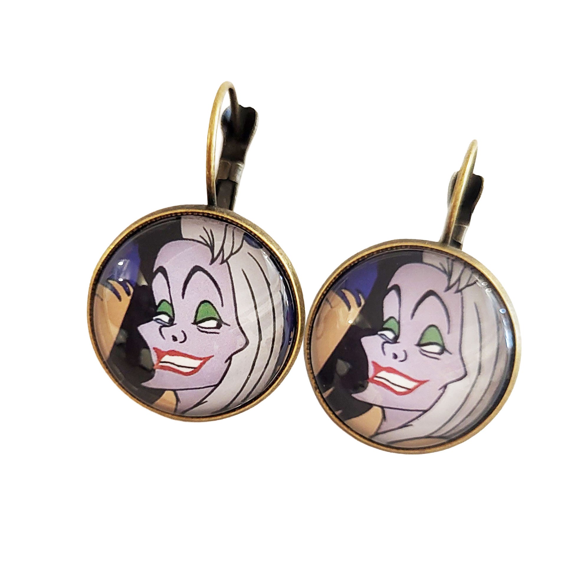 Postage Stamp Earrings - 2017 Disney Villains - Cruella de Vil