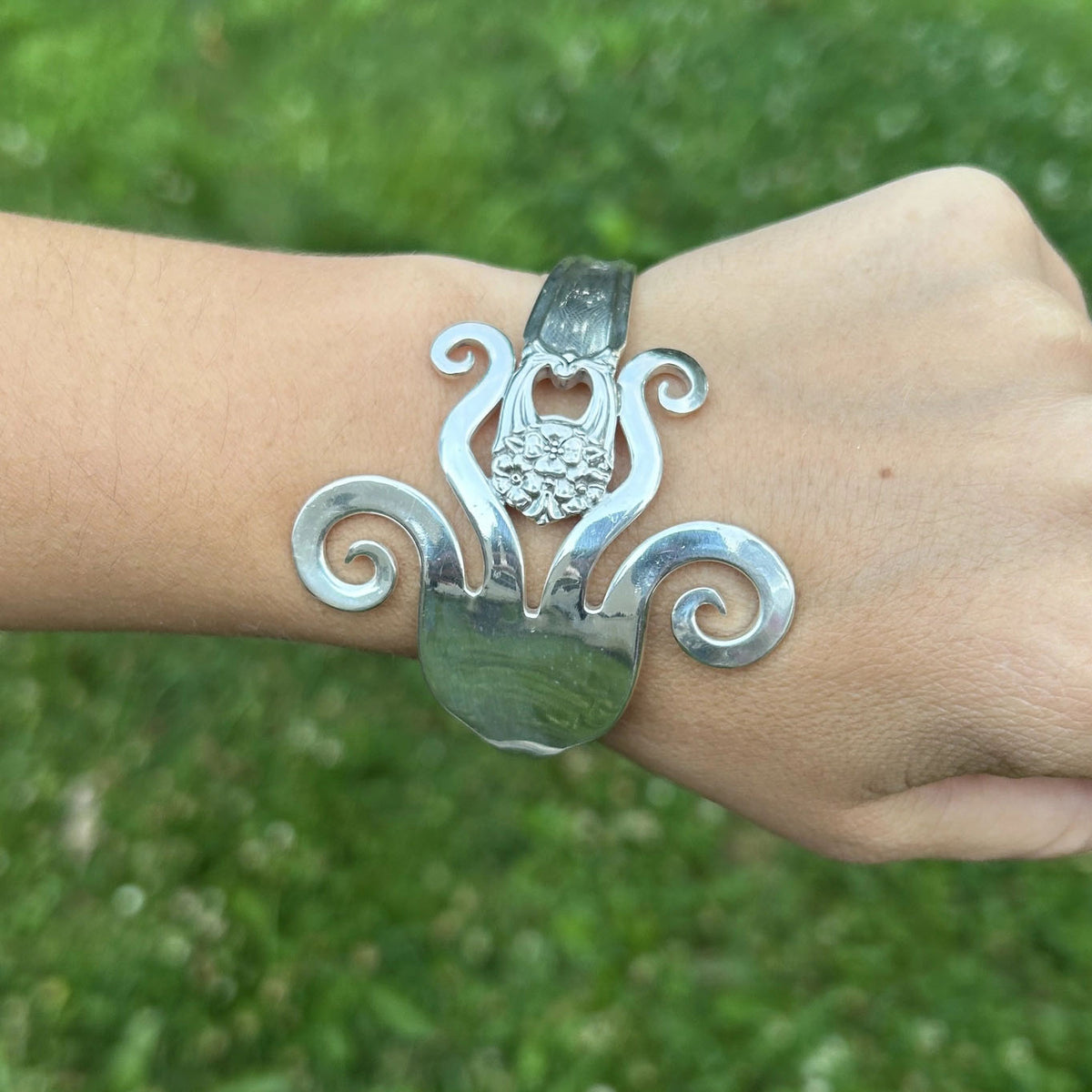 Fork Cuff Bracelet - Spirals