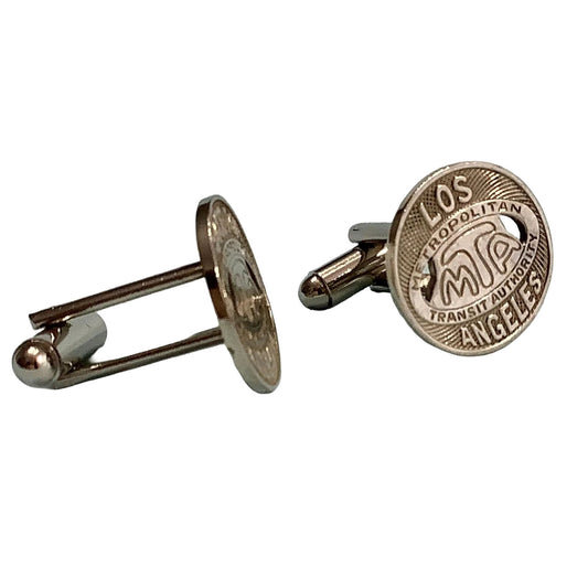 Los Angeles MTA Token Cufflinks