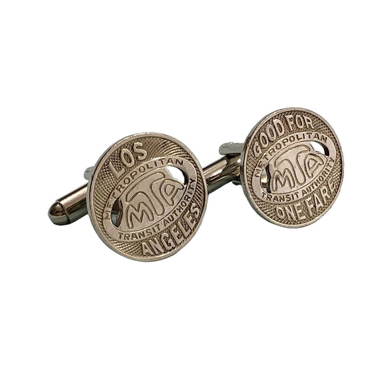 Los Angeles MTA Token Cufflinks