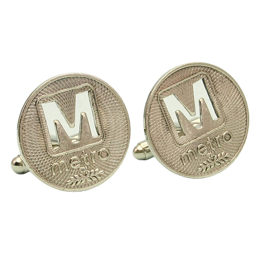 Washington Metro Token Cufflinks