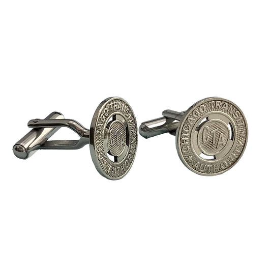 Chicago Transit Token Cufflinks