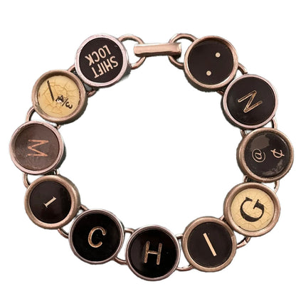 Typewriter Key Bracelet - Custom