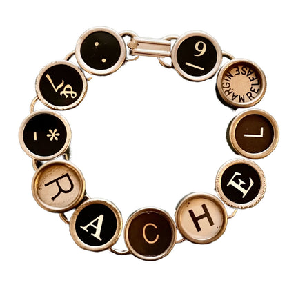 Typewriter Key Bracelet - Custom