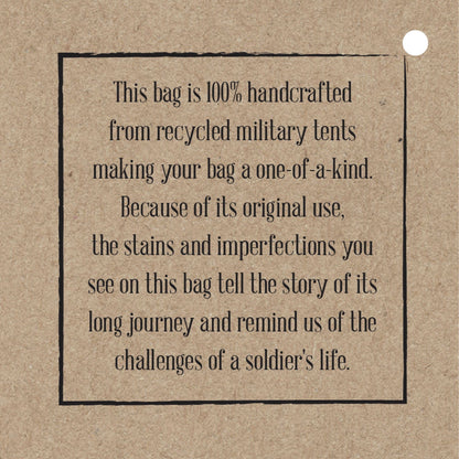 Military Tent Small Crossbody Bag - We Are All Different