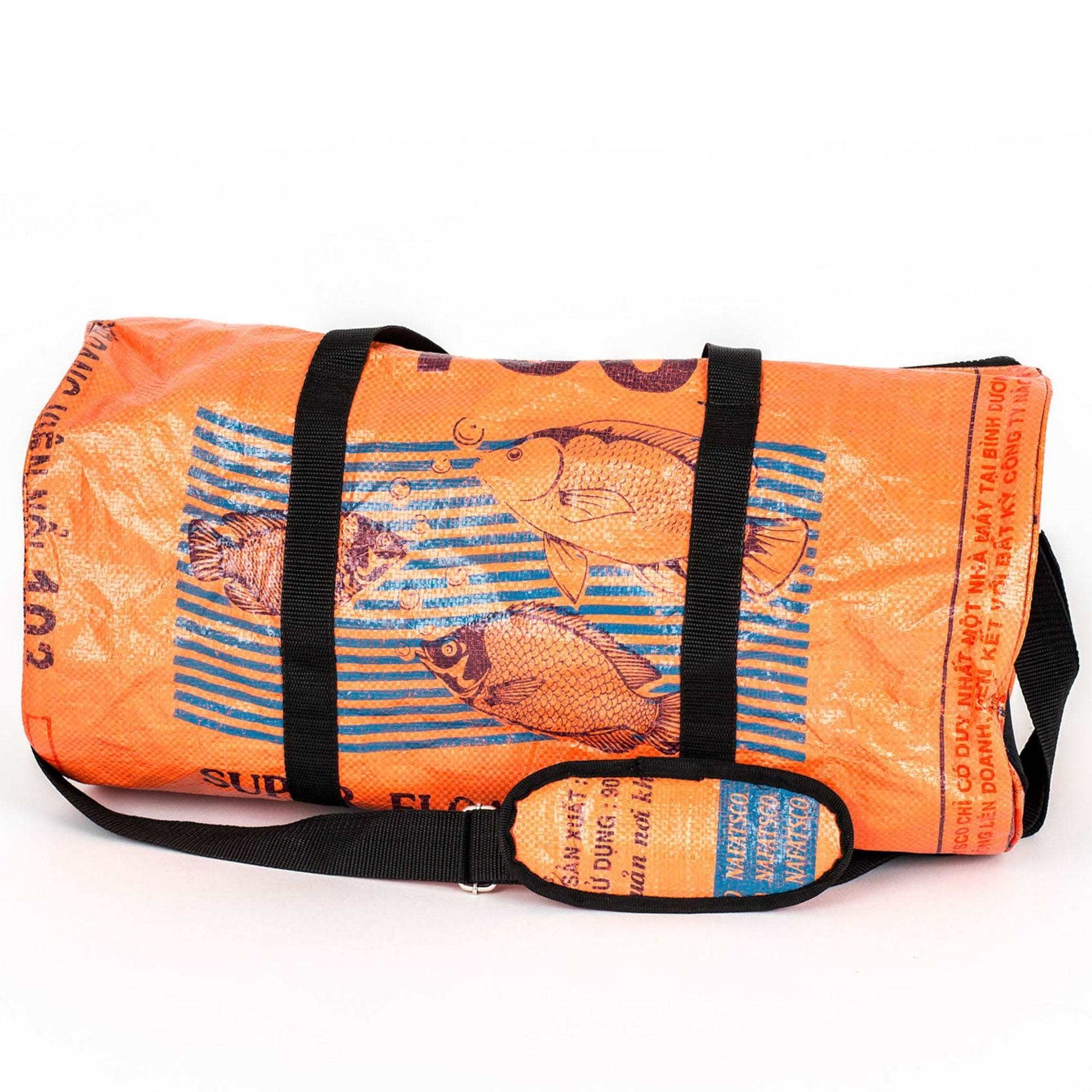 Animal Feed/Cement Bag Classic Duffel Orange Fish