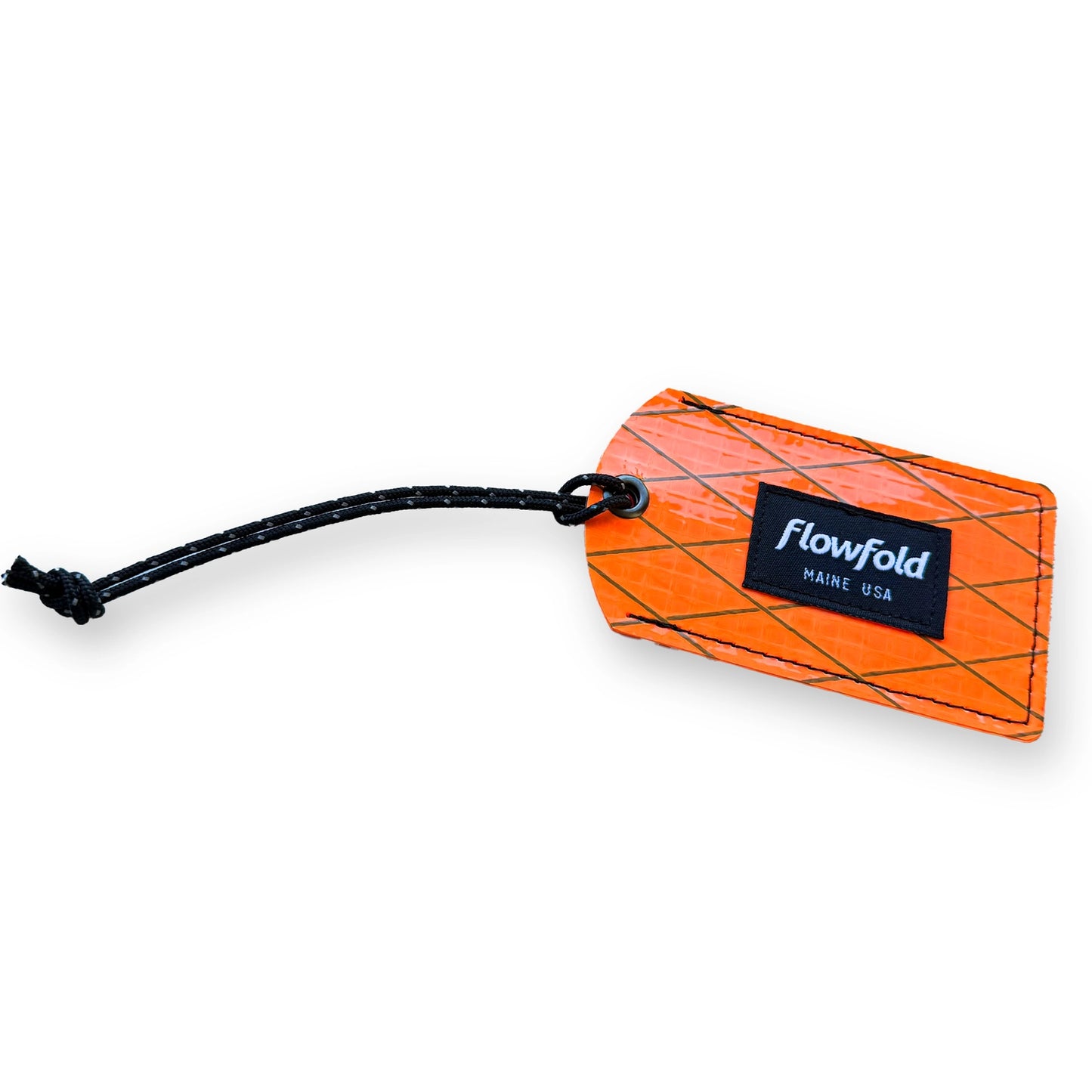 Sailcloth Luggage Tag Orange