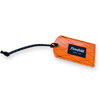 Sailcloth Luggage Tag Orange