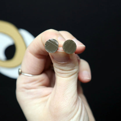 Cymbal Stud Earrings - Large Circles