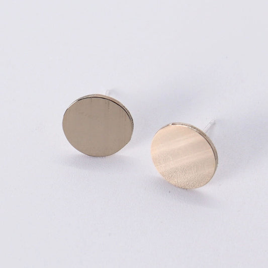 Cymbal Stud Earrings - Large Circles