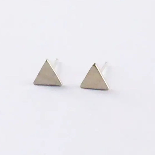 Cymbal Stud Earrings - Triangles