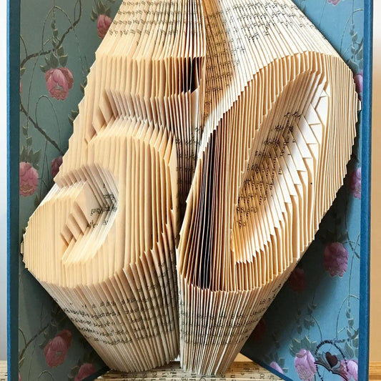 Folded Book Milestone Numbers