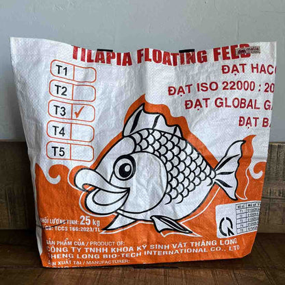 Animal Feed Shopping Tote Fun Fish - Orange