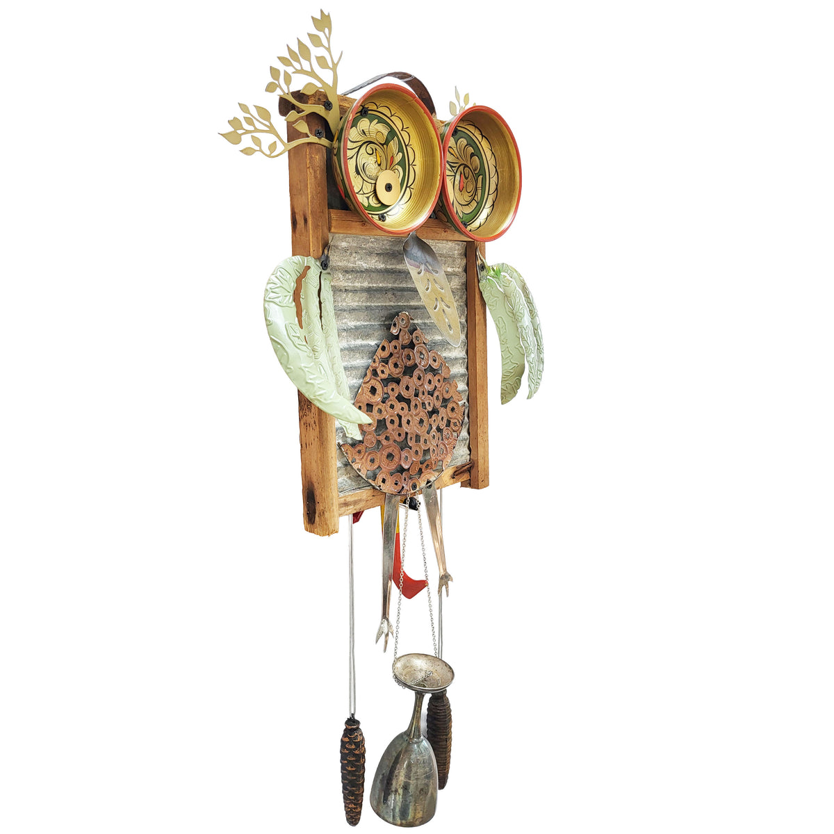 Re-Purposeful Kinetic Sculpture - Owl Do the Wash
