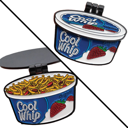 Upcycled Food Container Pin & Magnet Cool What?