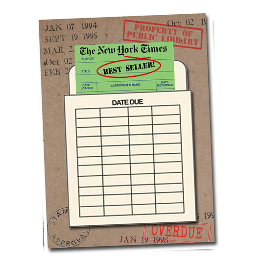 Library Book Card Greeting Card - New York Times
