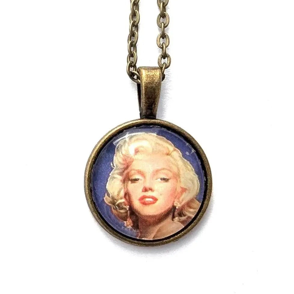 Postage Stamp Necklace - 1995 USA Marilyn Monroe