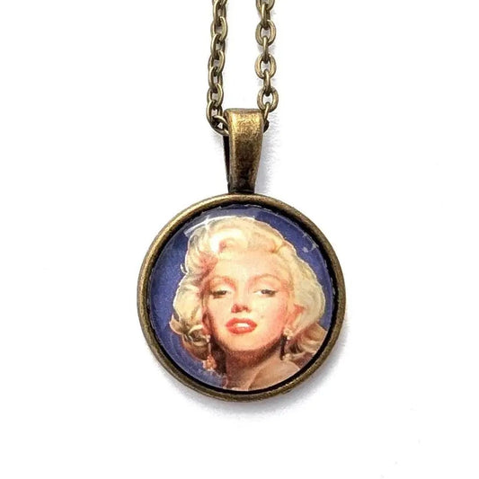 Postage Stamp Necklace - 1995 USA Marilyn Monroe