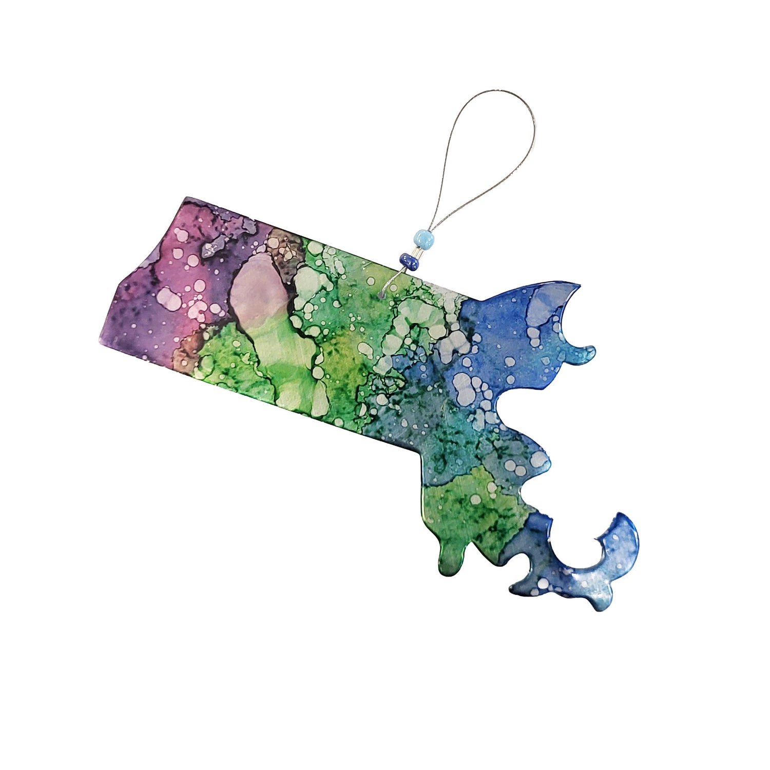 Aluminum Can Ornament - Massachusetts