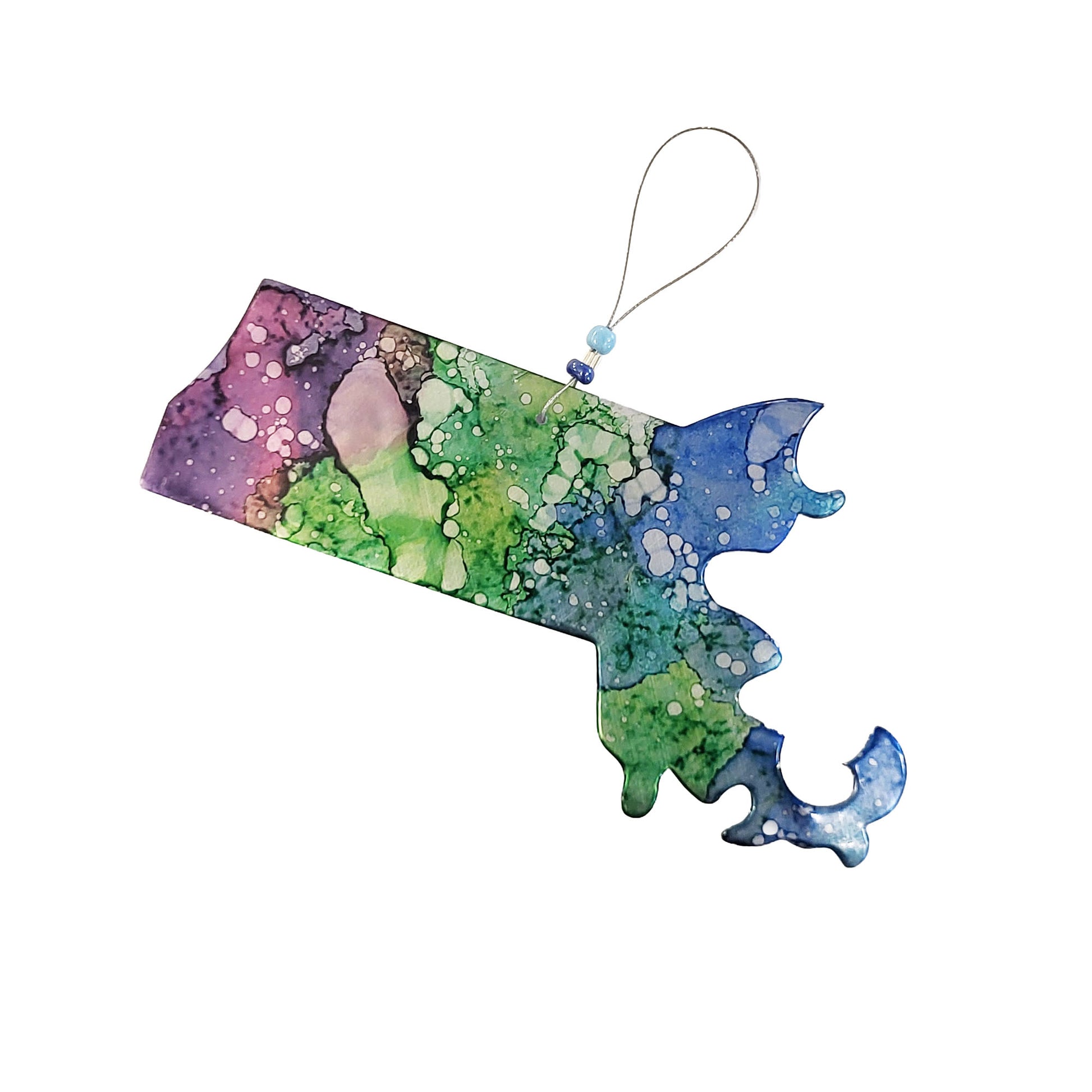Aluminum Can Ornament - Massachusetts