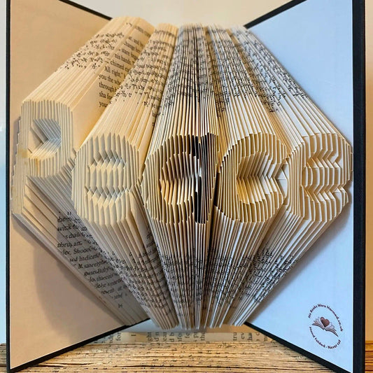 Folded Book Art - Peace