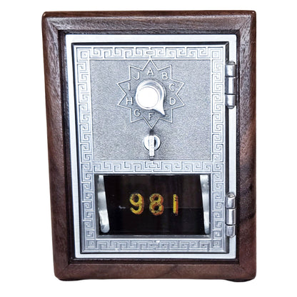 Post Office Box Bank - Small Nickel Grecian (981)