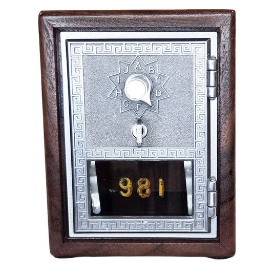 Post Office Box Bank - Small Nickel Grecian (981)