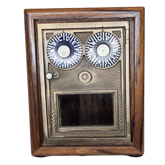 Post Office Box Bank - Small Bronze Button