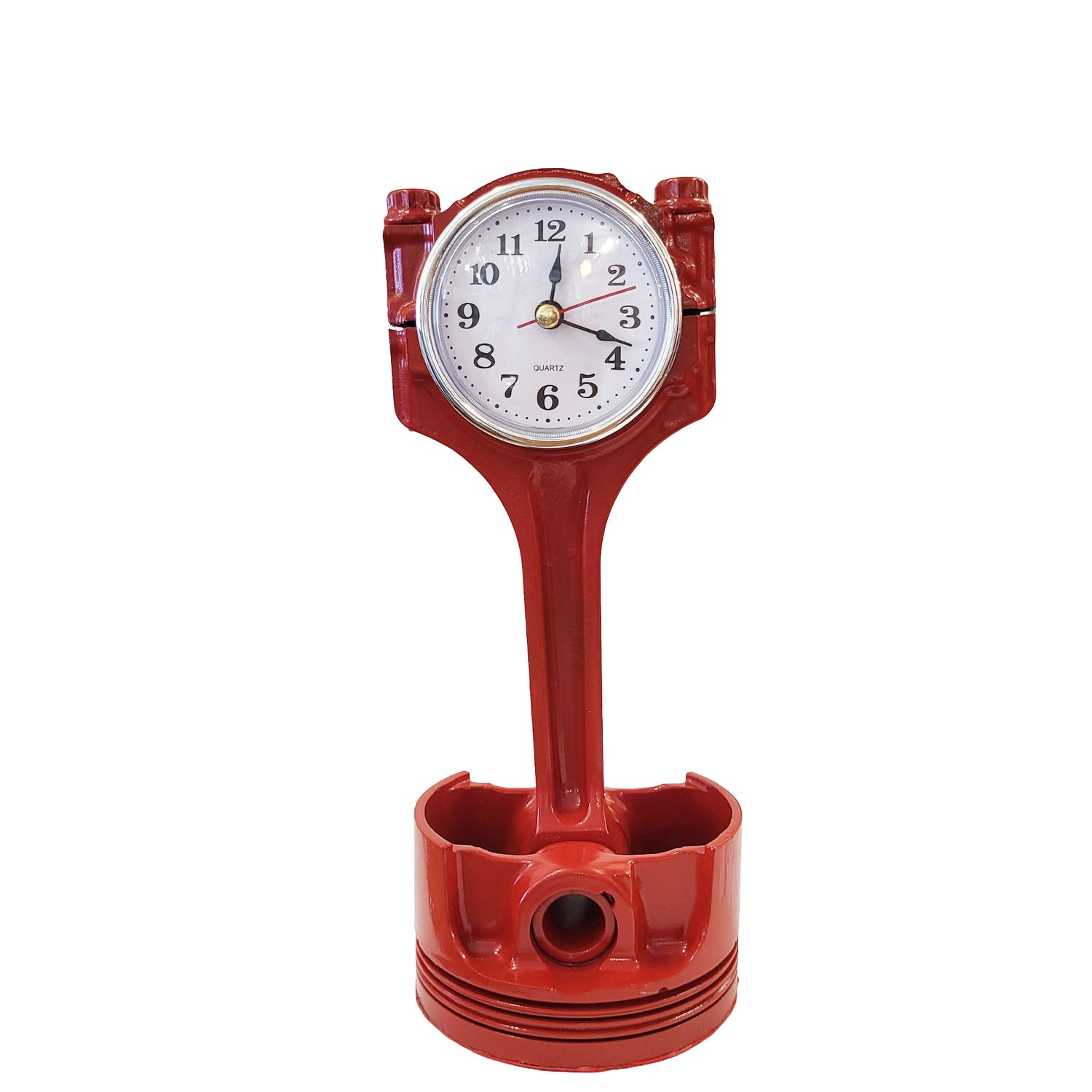 Piston Clock - Red Ford