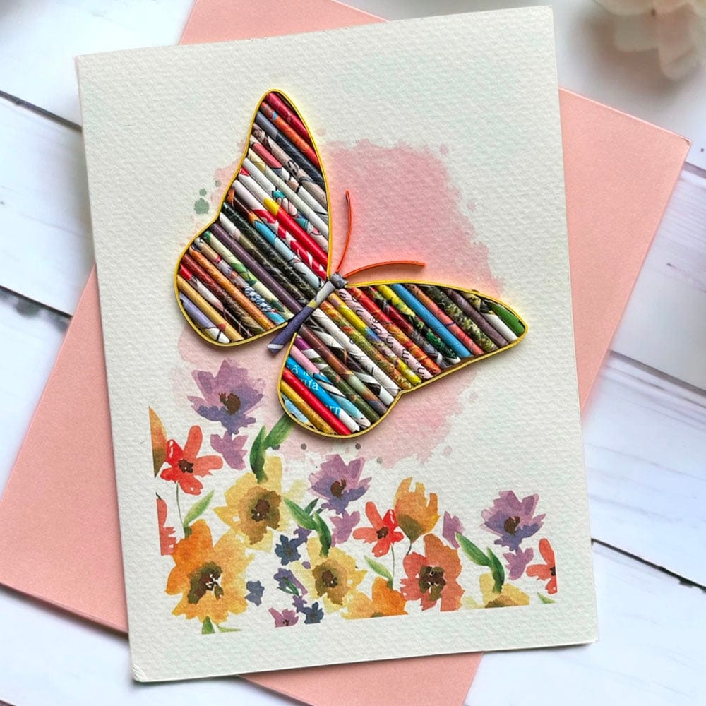 Magazine Greeting Card Butterfly