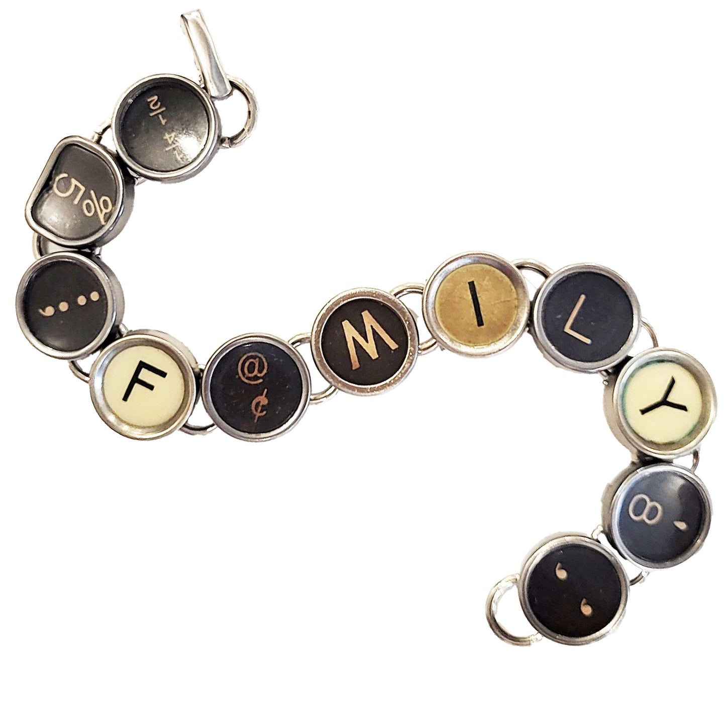 Typewriter Key Bracelet - FAMILY