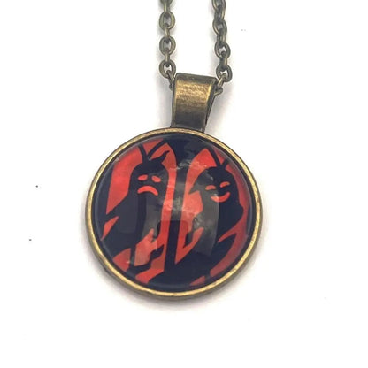 Postage Stamp Necklace - 2019 USA Spooky Silhouettes Ghosts