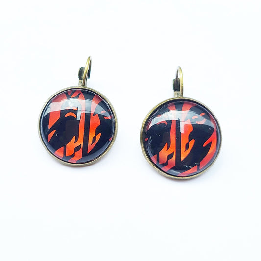 Postage Stamp Earrings - 2019 USA Spooky Silhouettes Ghosts