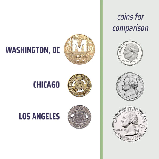 Los Angeles MTA Token Cufflinks