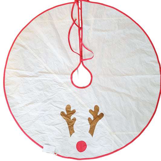 Boat Sail Christmas Tree Skirt - Rudolph